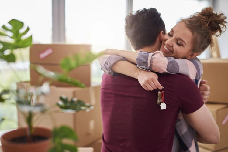 A people making a hug